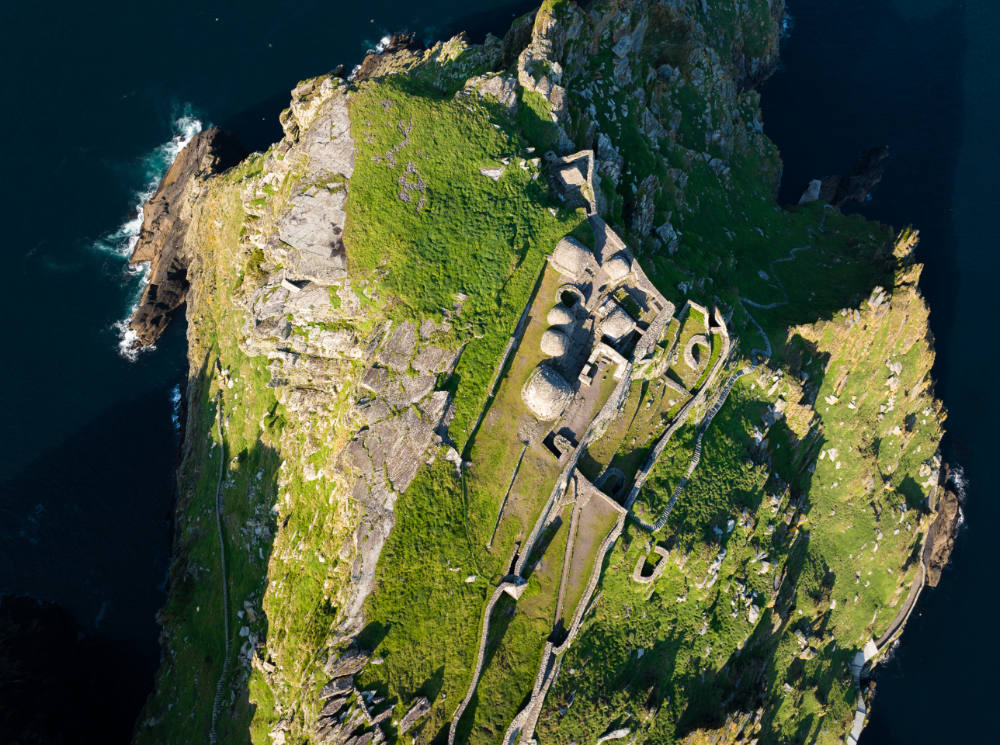 Skellig Michael Aerial shot